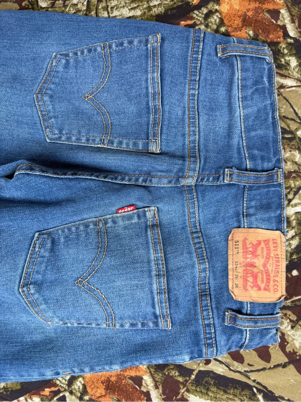 Levi’s 511 Slim Jeans Boys Size 12 Reg W26 x L26 Medium Wash Stretch Denim